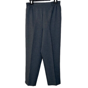 VINTAGE Carriage Court Gray Elastic High Waist Straight Leg Pants - Size 7